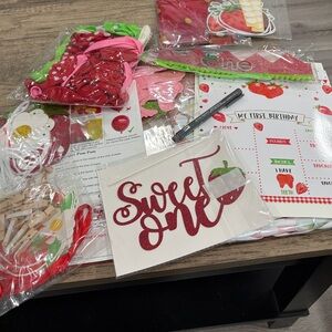 Sweet One Birthday Party Supplies Set